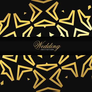 Wedding card with creative design and elegent style Stock Illustration