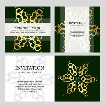 Wedding card with creative design and elegent style Illustrazione stock