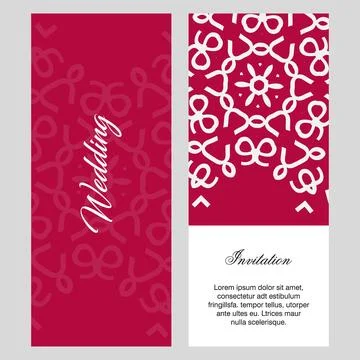 Wedding card with creative design and elegent style Illustrazione stock