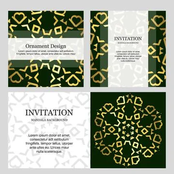 Wedding card with creative design and elegent style Stock Illustration