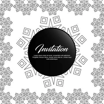 Wedding card with creative design and elegent style Illustrazione stock