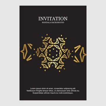 Wedding card with creative design and elegent style Stock Illustration