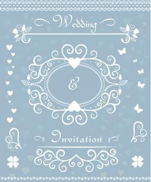 Wedding card Stock Illustration