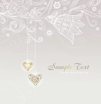 Wedding card Stock Illustration