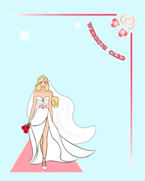 Wedding card Stock Illustration