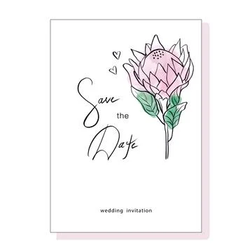 Wedding card Stock Illustration