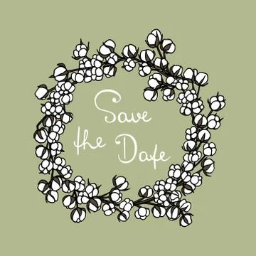 Wedding card template Stock Illustration