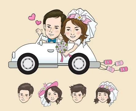 Wedding Cartoon Stock Illustration