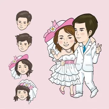 Wedding Cartoon Stock Illustration