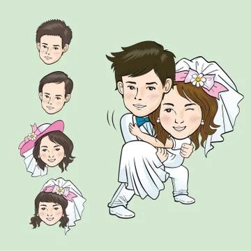Wedding Cartoon Stock Illustration