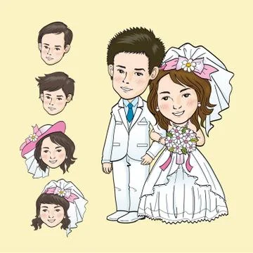 Wedding Cartoon Stock Illustration