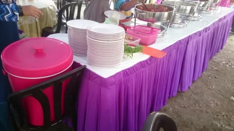 A wedding catering Stock Footage 145803341
