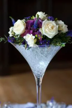 Wedding centrepiece flowers Stock Photos
