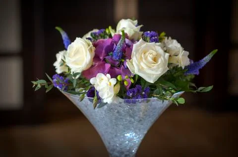 Wedding centrepiece flowers Stock Photos