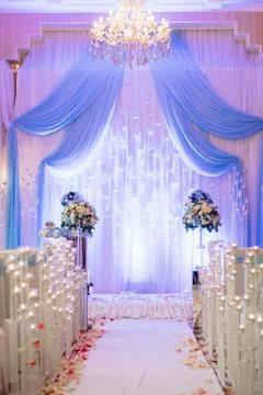 Wedding ceremony area Stock Photos