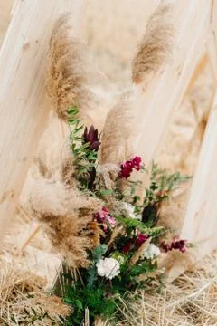 Wedding ceremony area Stock Photos