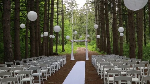 Wedding Ceremony Balloons Stock Footage 87296029