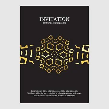 Wedding ceremony card with elegent design and typography vector Stock Illustration