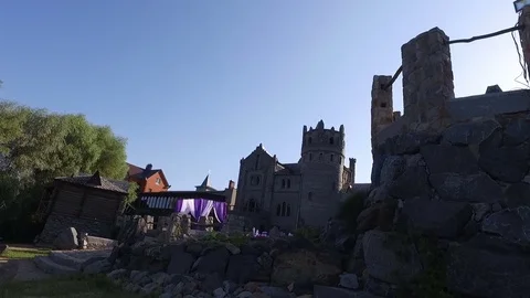 Wedding ceremony at the castle Stock Footage 73979767