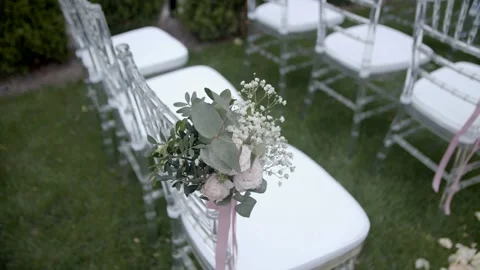 Wedding ceremony decoration. Stock Footage 166706399