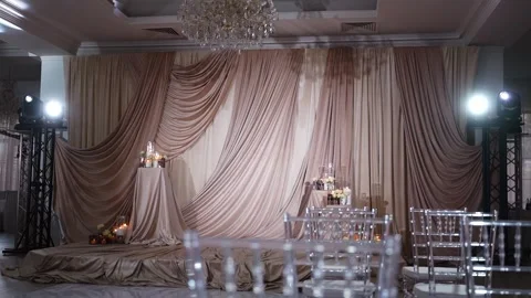Wedding ceremony decorations and decor. 库存影片 334772093