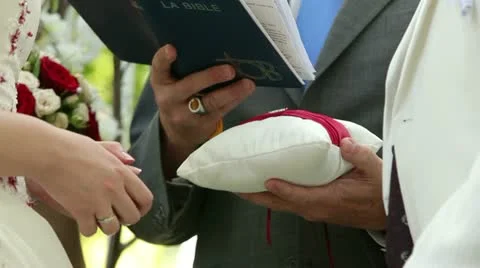 Wedding ceremony Stock Footage