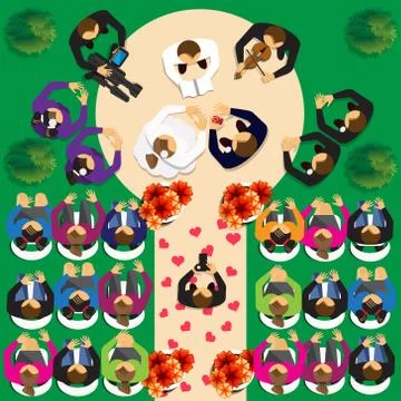 Wedding ceremony. Stock Illustration