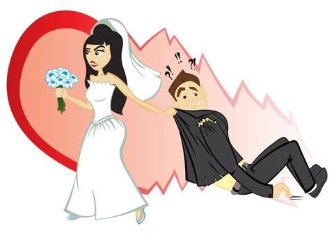 Wedding ceremony illustration Stock Illustration