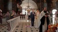 Wedding Ceremony In The Orthodox Church. Stock Footage