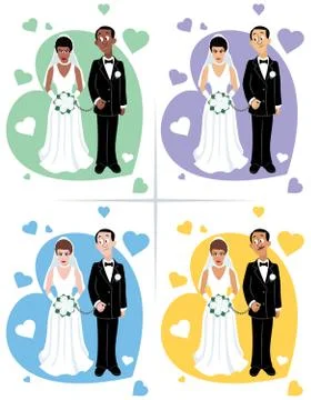 Wedding Ceremony Set Stock Illustration