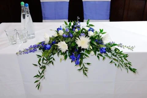 Wedding ceremony table Stock Photos