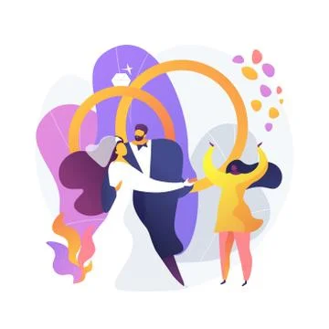 Wedding ceremony vector concept metaphor Stock Illustration