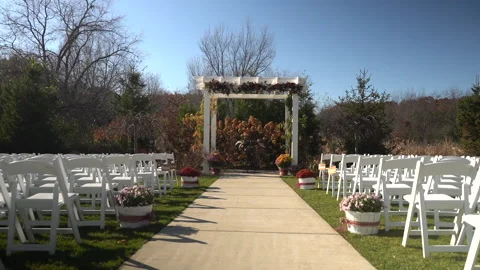 Wedding Ceremony Walk Down Aisle Stock Footage 223546144