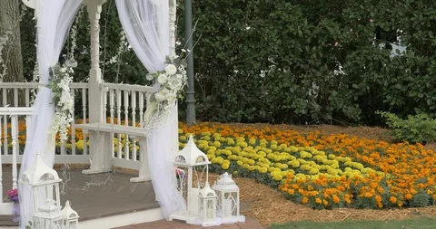Wedding ceremony will take place Stock Footage 92154207