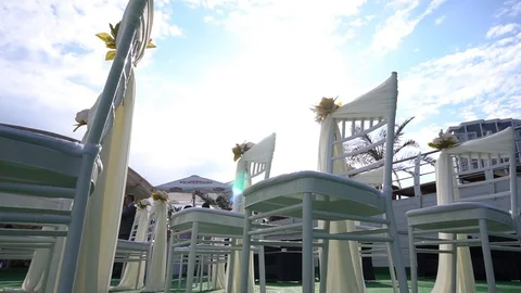 Wedding chairs Stock Footage 103142244