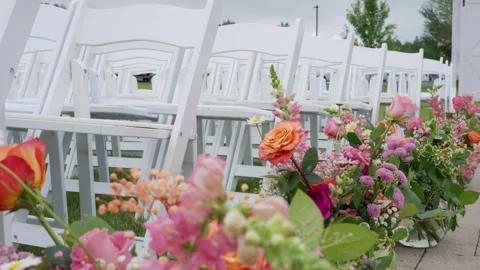 Wedding Chairs Stock Footage 333662225