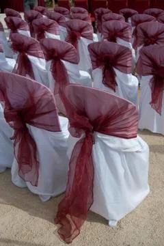 Wedding  chairs Stock Photos