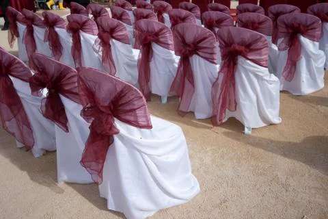 Wedding  chairs Stock Photos