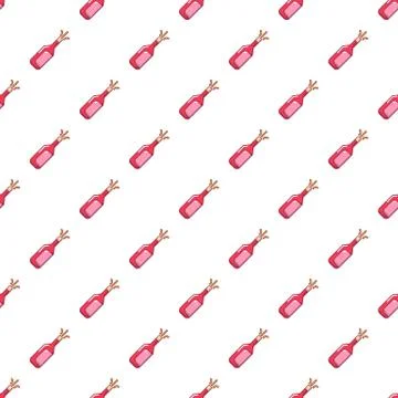 Wedding champagne explosion pattern seamless Stock Illustration