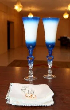 Wedding champagne Stock Photos
