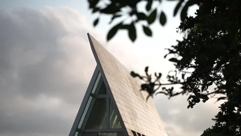 Wedding Chapel triangle architecture Stock Footage 274402057