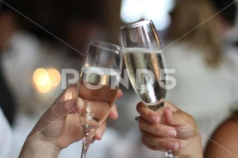 Wedding cheers Stock Photos