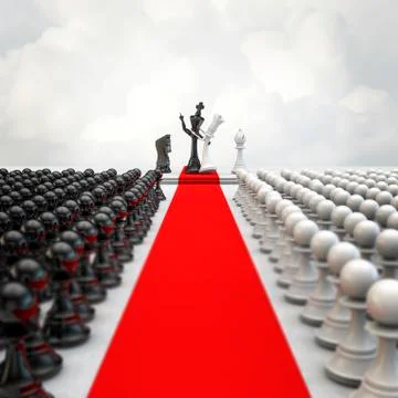 Wedding chess ceremony Illustrazione stock