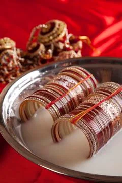 Wedding chuda ceremony Stock Photos
