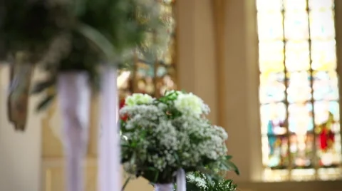 Wedding church Stock Footage