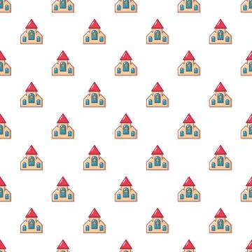 Wedding church pattern seamless Stock Illustration