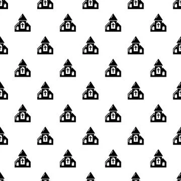 Wedding church pattern vector seamless Stock Illustration