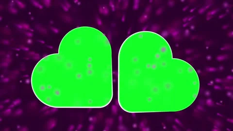 Wedding Clips Presentation with Purple Bokeh Background and Green Screen Stock Footage 305293609