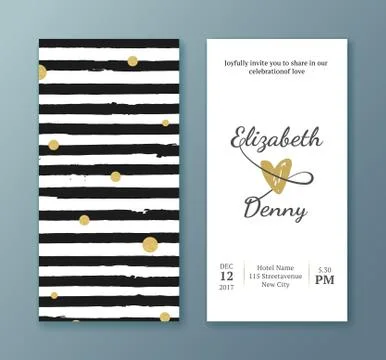 Wedding Collection Vector set Illustrazione stock