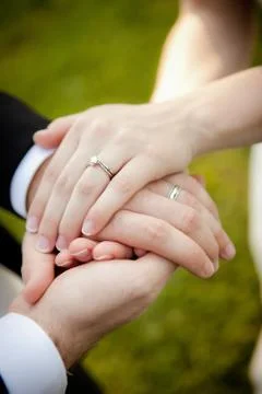 Wedding Commitment Hands Stock Photos